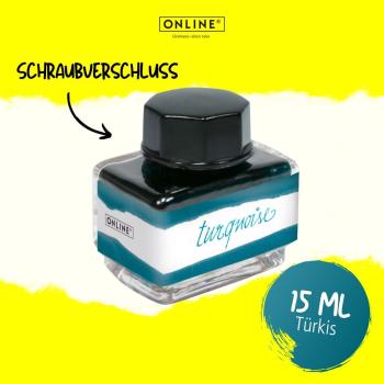 Preview: Online Tintenglas 15ml Colour Inspiration turquoise