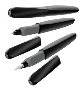 Pelikan Füllhalter Twist P457M schwarz - Feder: M