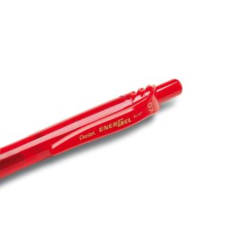 Preview: Pentel Tintenroller Liquid Gel EnerGel X 0.35mm Metallspitze rot