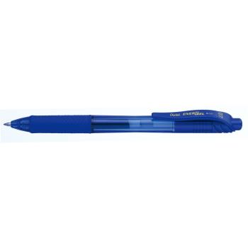 Preview: Pentel Tintenroller Liquid Gel EnerGel X 0.35mm Metallspitze blau