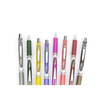 Preview: Pentel Tintenroller Liquid Gel EnerGel 0.7 0,35mm Metallspitze gelb