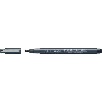 Pentel Pointliner Permanent Calligraphy Pen 3,0mm schwarz