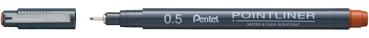 Pentel Pointliner Permanent Fineliner 0.5mm sanguine