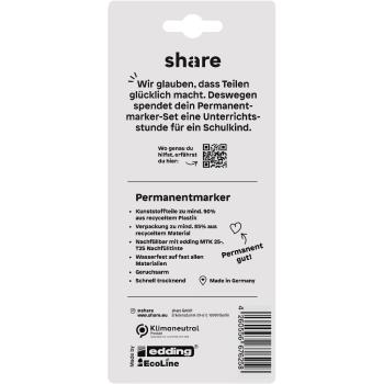 Preview: share 2 Permanent Marker schwarz/grün