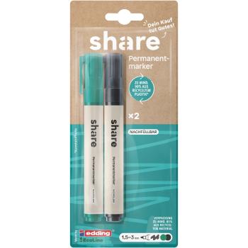 share 2 Permanent Marker schwarz/grün