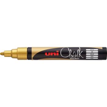 Preview: UniBall Uni Chalk PWE5M Kreidemarker gold