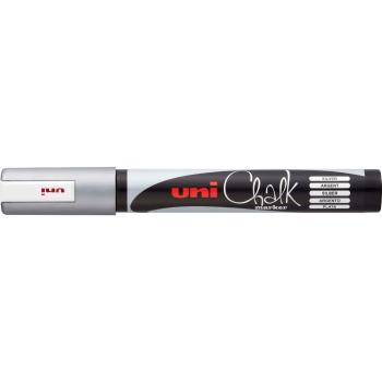 Preview: UniBall Uni Chalk PWE5M Kreidemarker silber