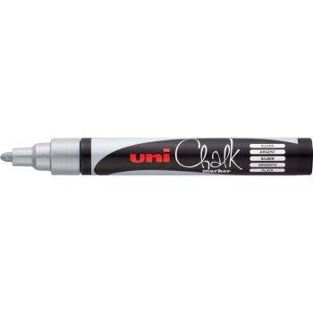 Preview: UniBall Uni Chalk PWE5M Kreidemarker silber