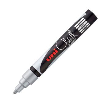 Preview: UniBall Uni Chalk PWE5M Kreidemarker silber