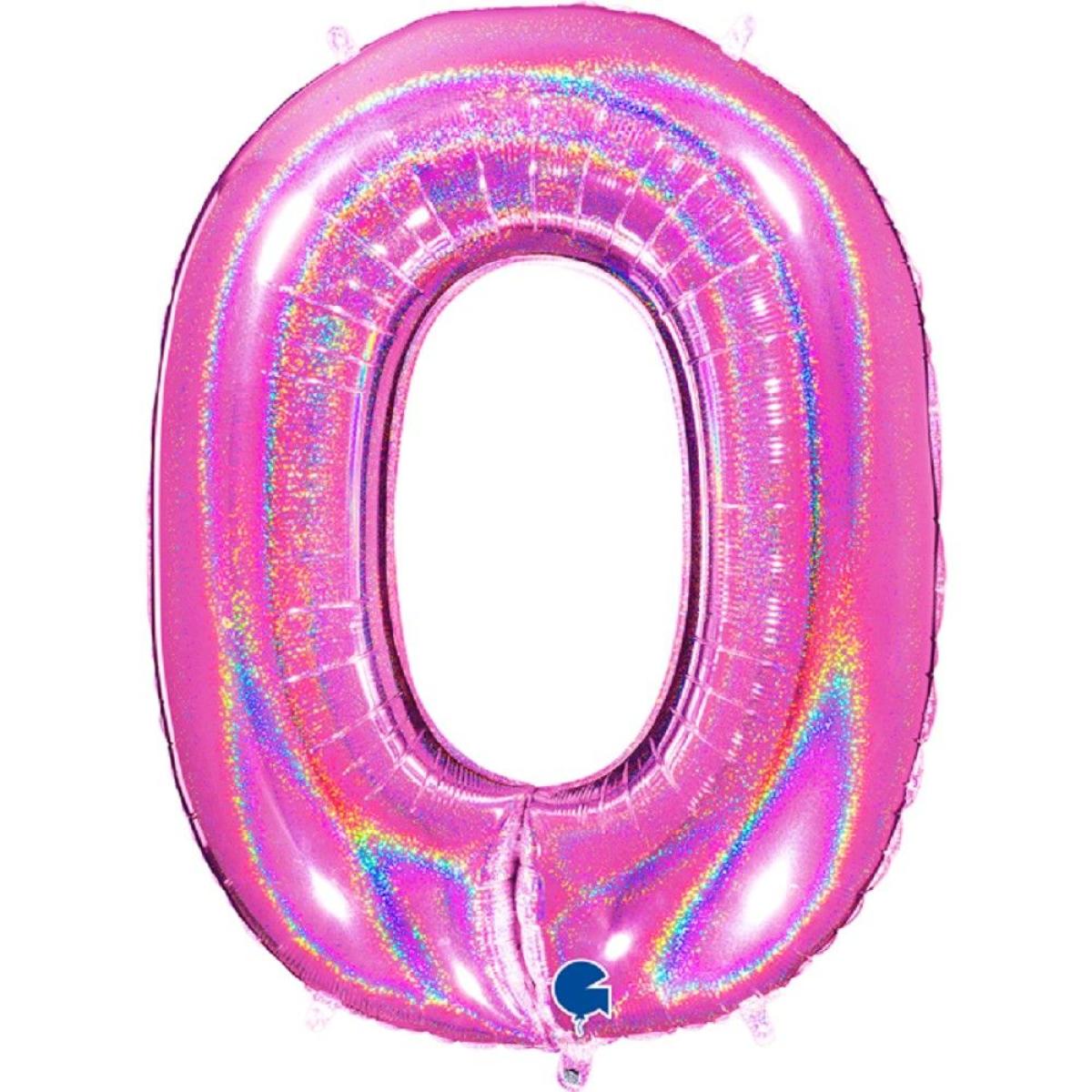 Grabo The Numbers Holographic 40" Folienzahl Ziffer 0 (Farbauswahl)