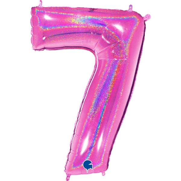 Grabo The Numbers Holographic 40" Folienzahl Ziffer 7 (Farbauswahl)