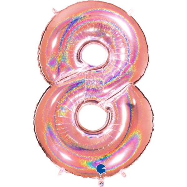 Grabo The Numbers Holographic 40" Folienzahl Ziffer 8 (Farbauswahl)
