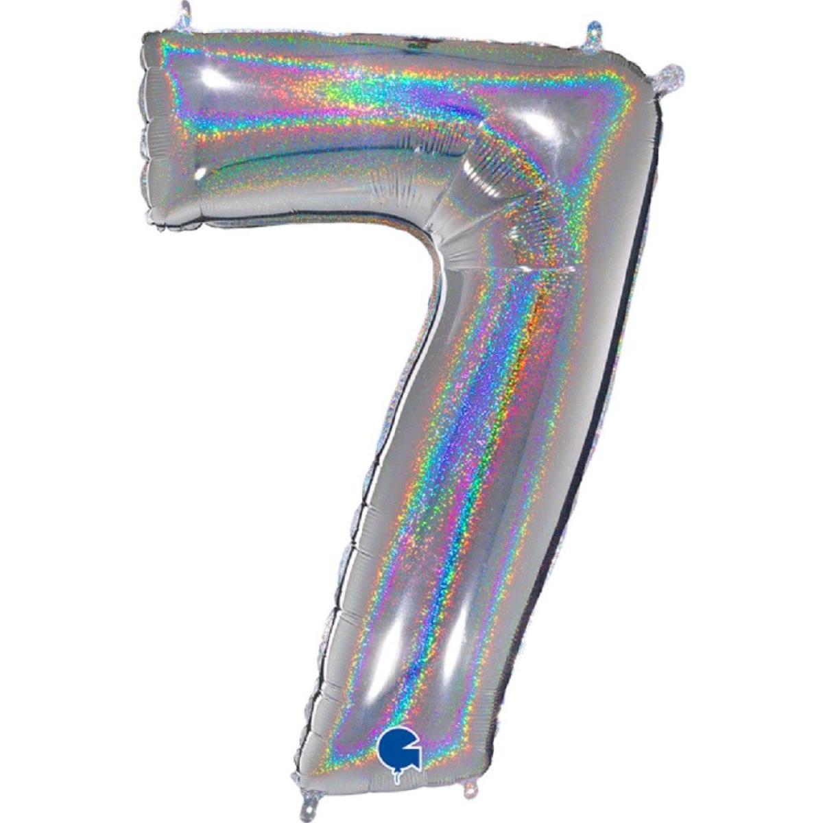 Grabo The Numbers Holographic 40" Folienzahl Ziffer 7 (Farbauswahl)