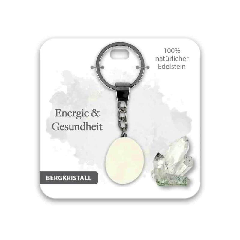 BB Edelstein Schlüsselanhänger Energie & Gesundheit Bergkristall