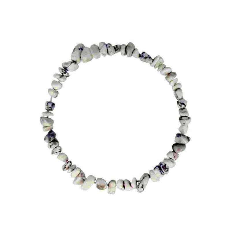 BB Edelstein Armband Erfolg & Wohlbefinden weißer Howlith