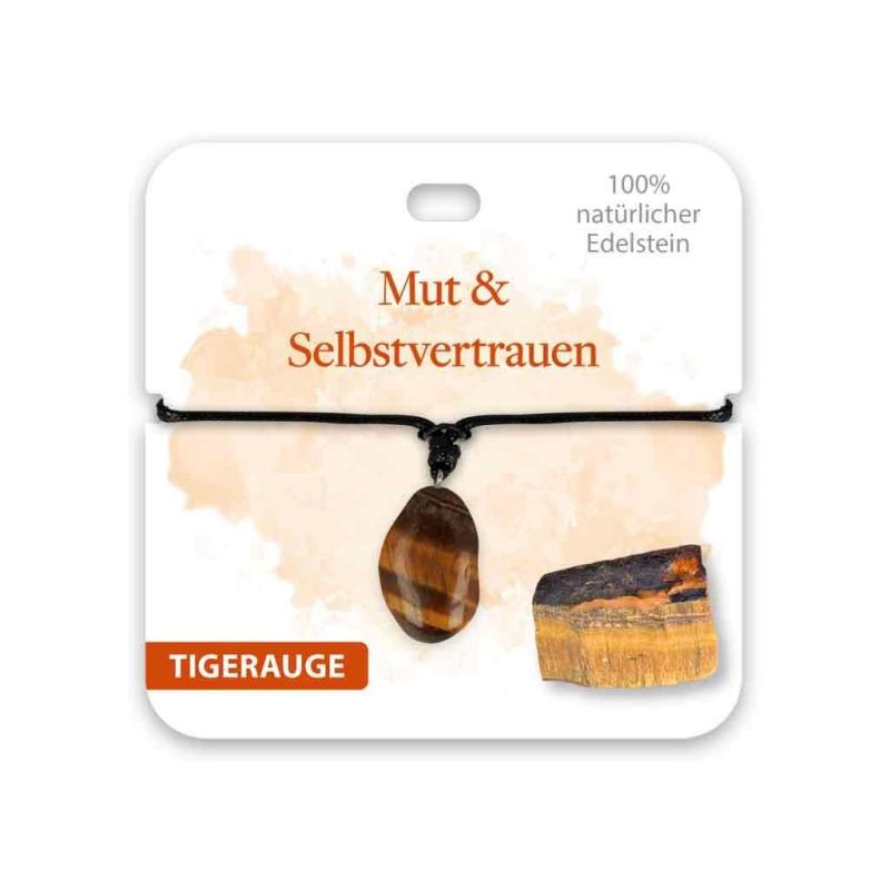 BB Edelstein Halskette Mut & Selbsvertrauen Tigerauge