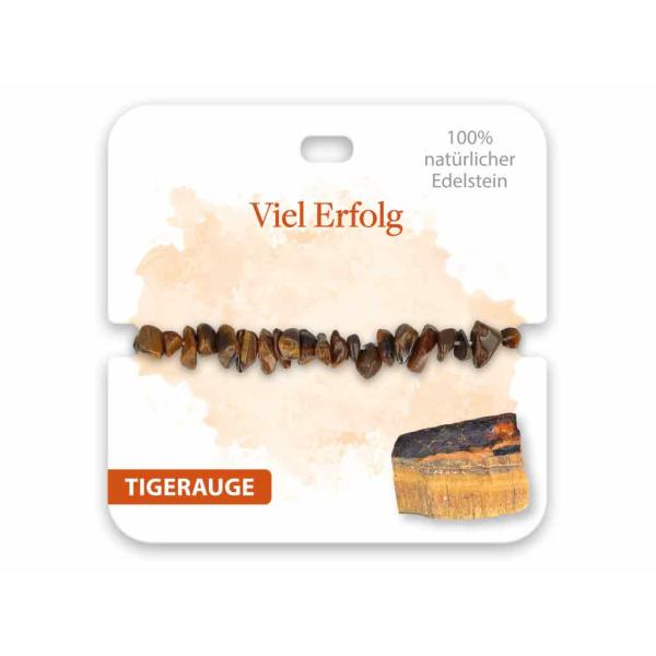 BB Edelstein Armband Viel Erfolg Tigerauge