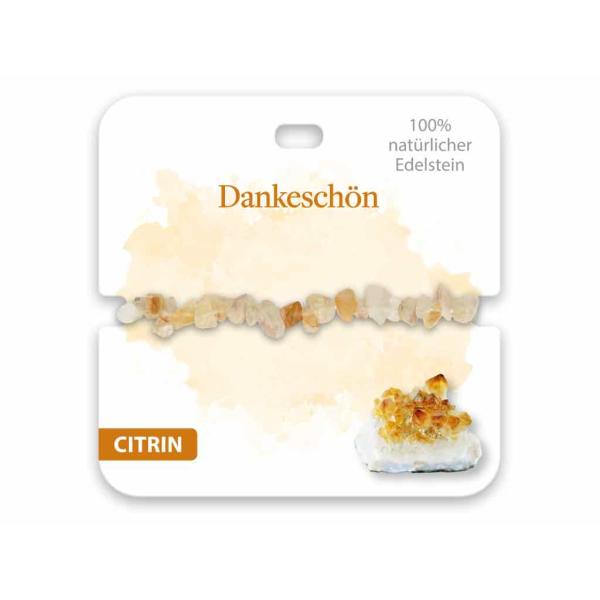 BB Edelstein Armband Dankeschön Citrin