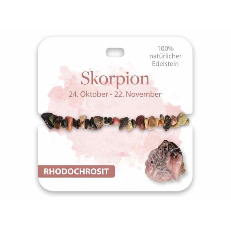 BB Edelstein Armband Skorpion Rhodochrosit