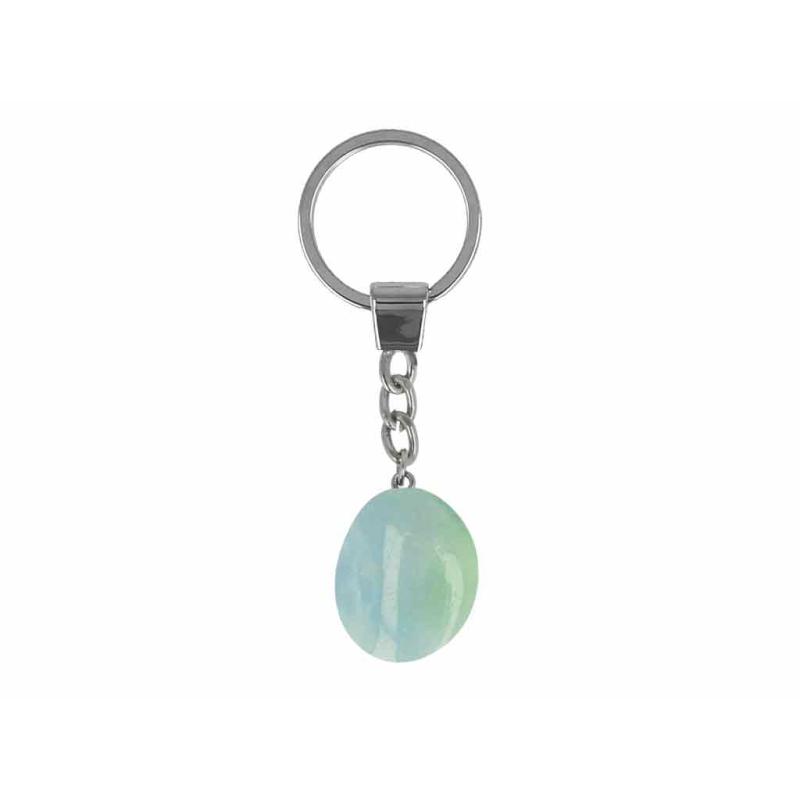 BB Edelstein Schlüsselanhänger Wassermann Aquamarin