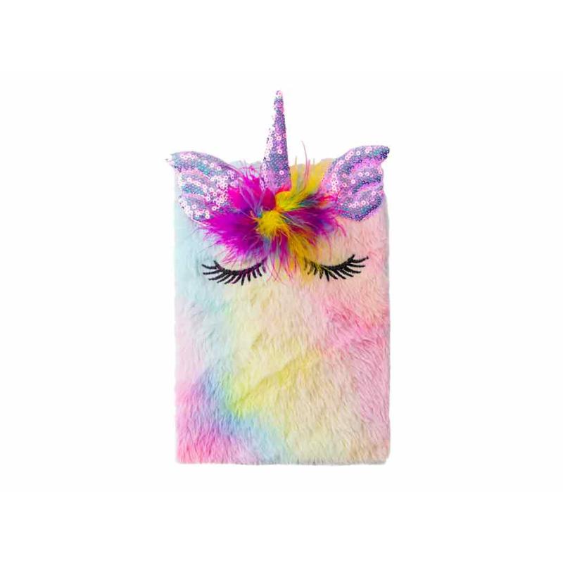 BB Cuties Notizbuch A5 160 Seiten liniert Plüsch Pegasus multicolor