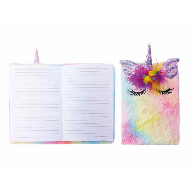 BB Cuties Notizbuch A5 160 Seiten liniert Plüsch Pegasus multicolor