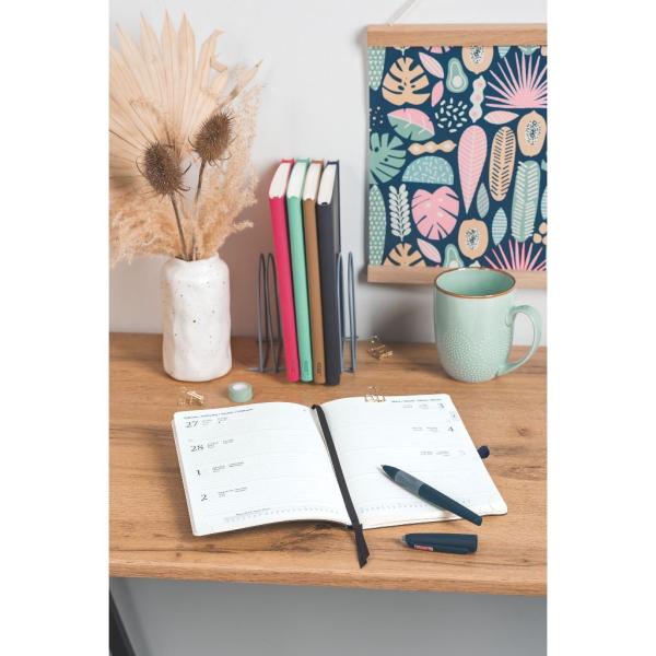 Brunnen Buchkalender A5 Kompagnon braun 2S/1W 2026