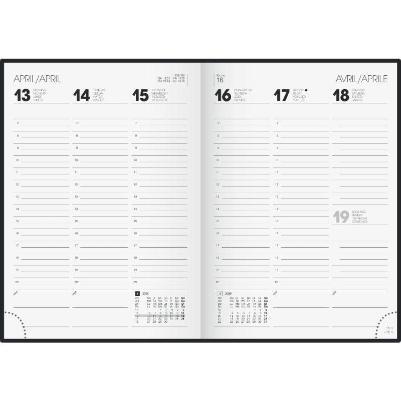 Brunnen Buchkalender Jungle A5 2S/1W 2026