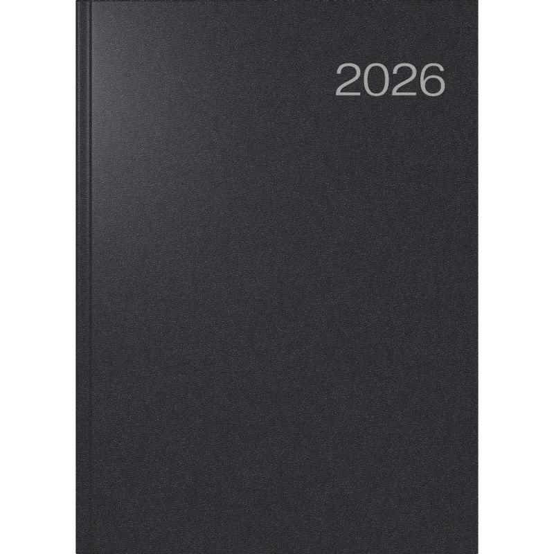 rido/idé Buchkalender Conform Balacron schwarz A4 1T/1S 2026