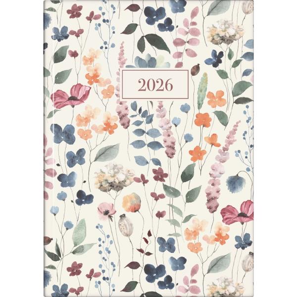 rido/idé Buchkalender Premium Young Line Watercolor A5 1S/1T 2026