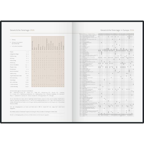 rido/idé Buchkalender Premium Young Line Watercolor A5 1S/1T 2026