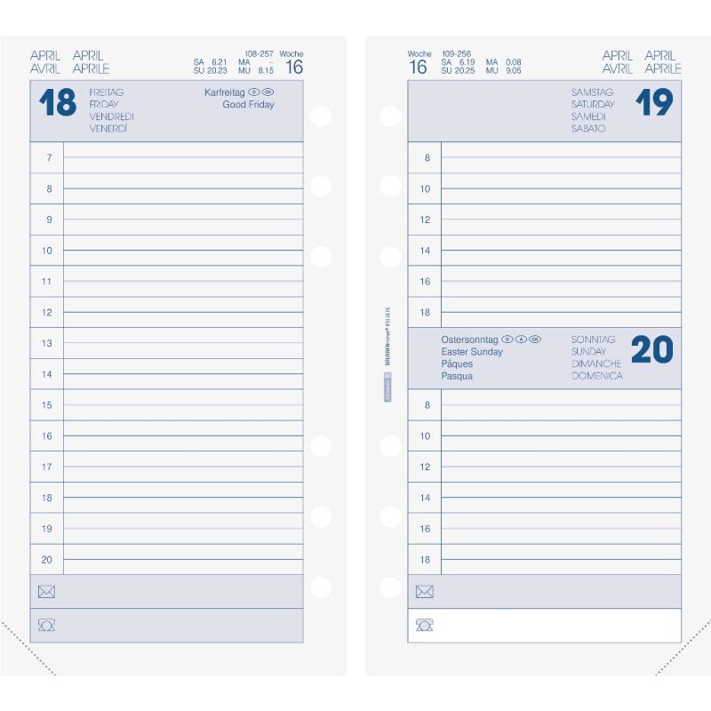 Brunnen Timer filius Einlage 17,2x9,3cm 1S/1T 2026