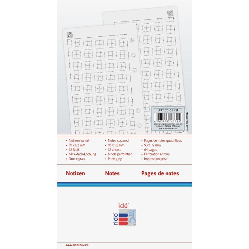 Rido Timer Timing2 Notiz Formular kariert