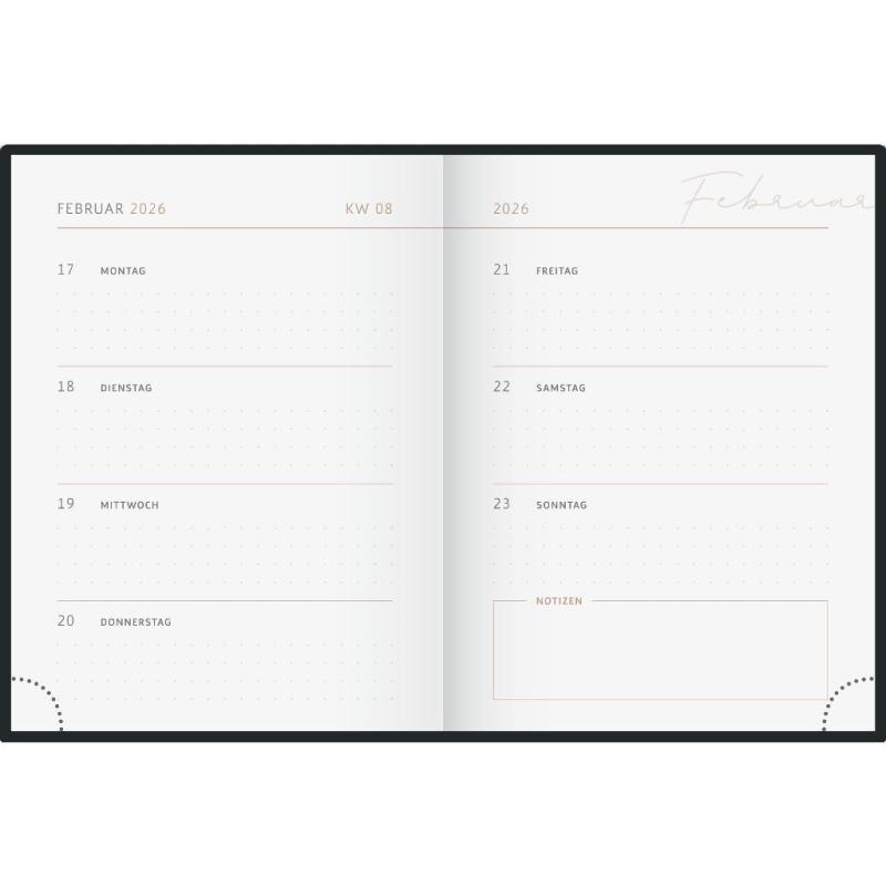 rido/idé Taschenkalender Young Line Heart 12x16 2S/1W 2026