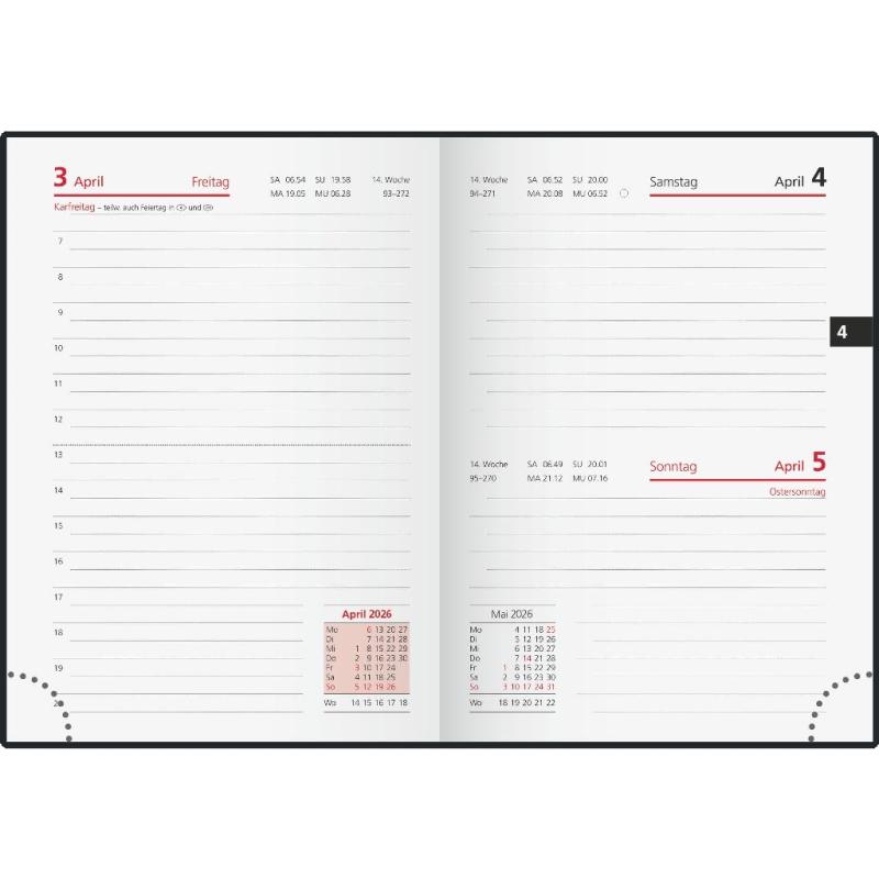 rido/idé Taschenkalender Technik III love your Life 10x14cm 1S/1T 2026