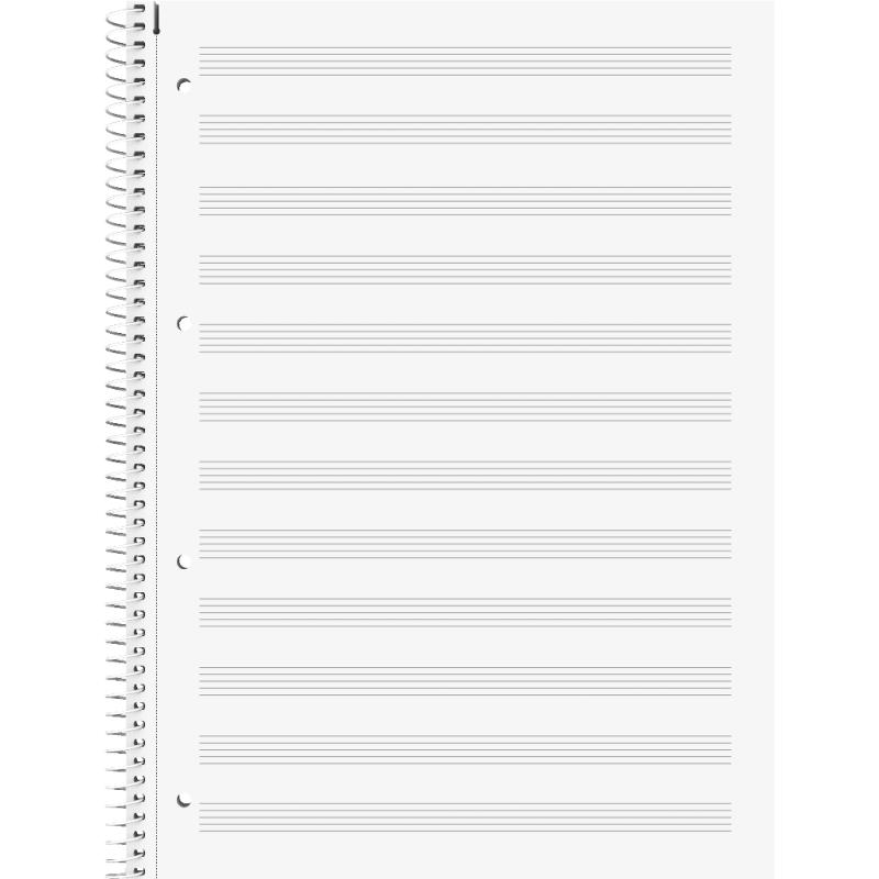Brunnen Collegeblock A4 Student Premium 50 Blatt Noten Lineatur 14
