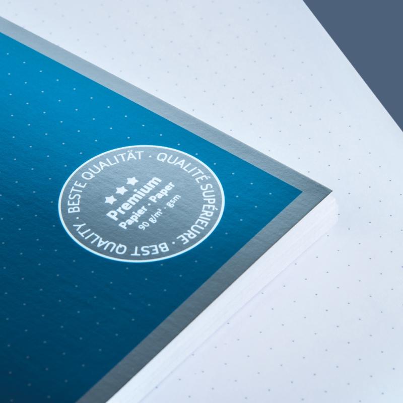 Brunnen Collegeblock A4 Student Premium 80 Blatt dotted