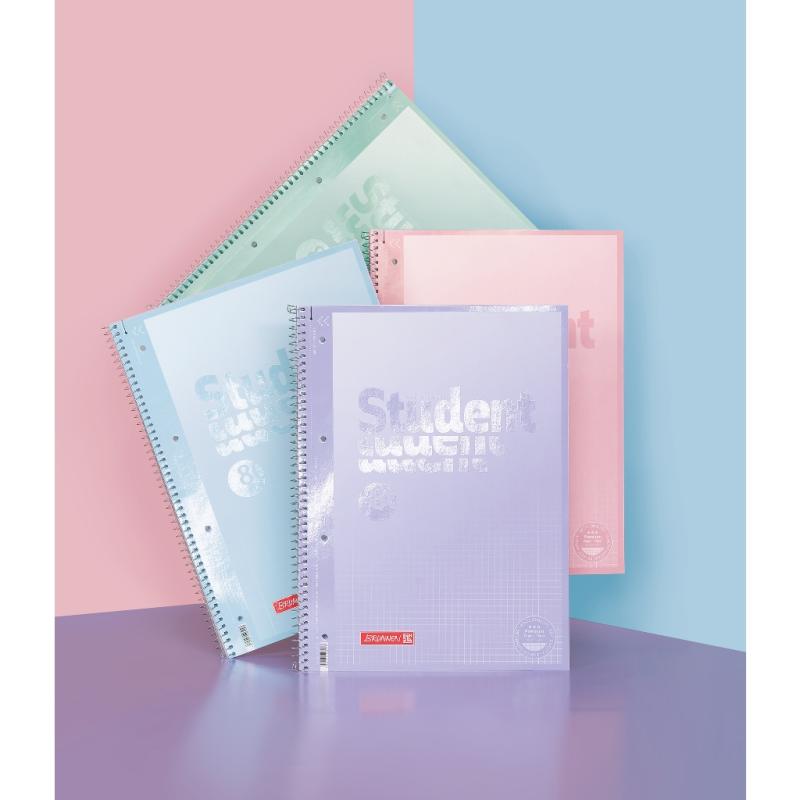 Brunnen Collegeblock A4 Student Premium 80 Blatt Lineatur 27 Pastell I