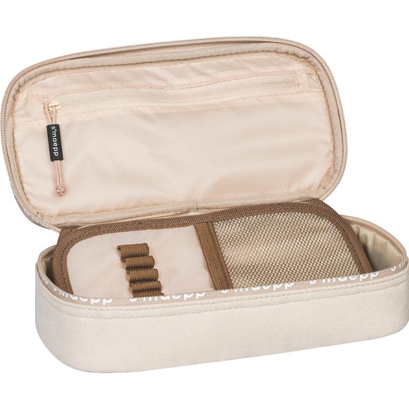 Brunnen Schlampermäppchen s'maepp XL plüsch beige