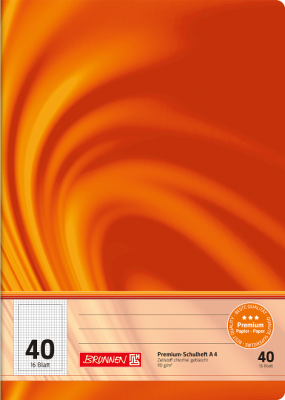 Brunnen Premium Schulheft 16 Blatt Vivendi A4 Lineatur 40