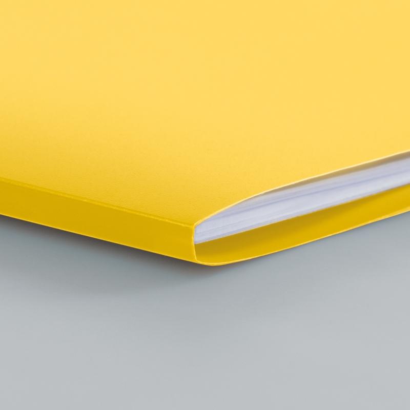 Brunnen Premium Hefthülle A4 FACT!pp mit Namensschild gelb