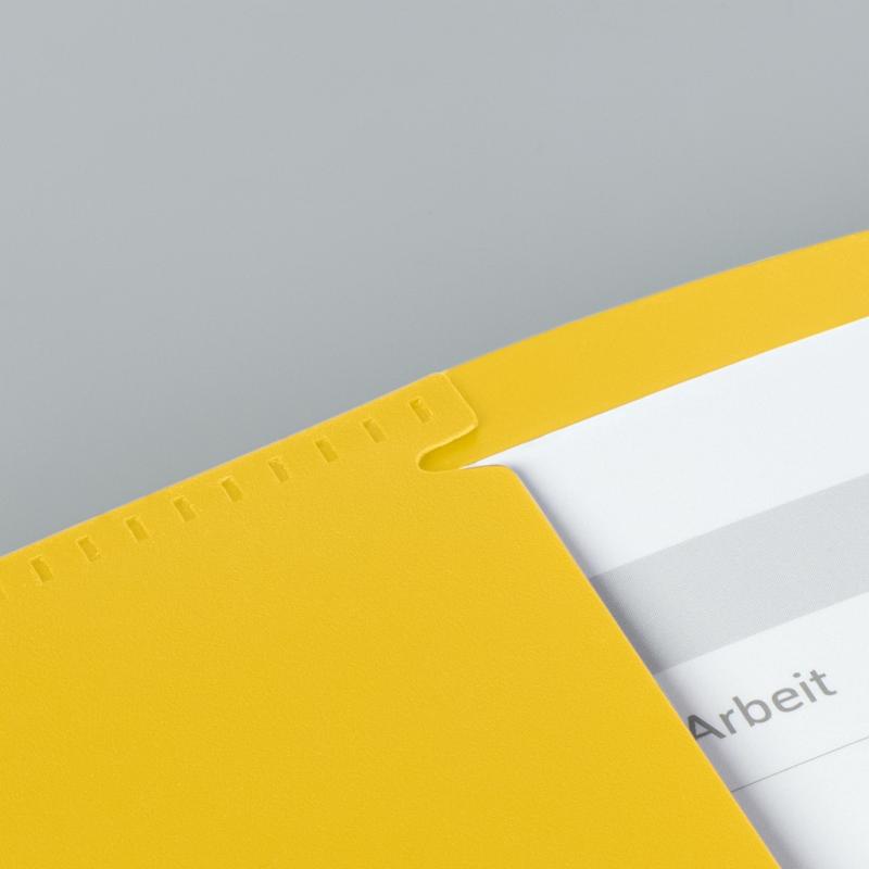 Brunnen Premium Hefthülle A4 FACT!pp mit Namensschild gelb