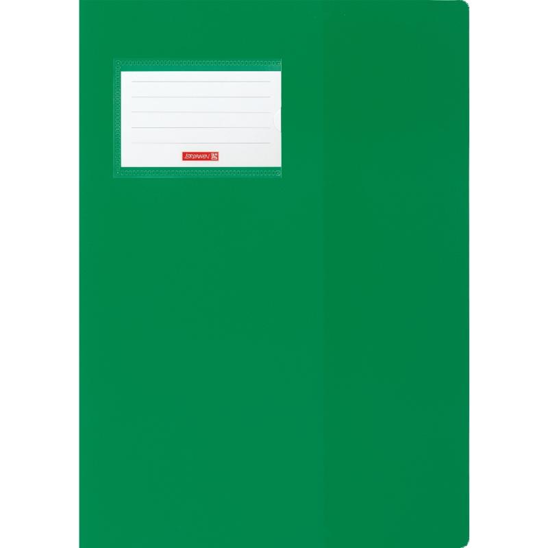 Brunnen Premium Hefthülle A4 FACT!pp mit Namensschild grün