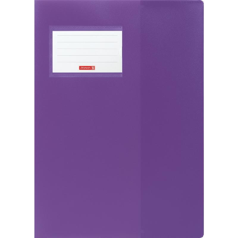 Brunnen Premium Hefthülle A4 FACT!pp mit Namensschild violett