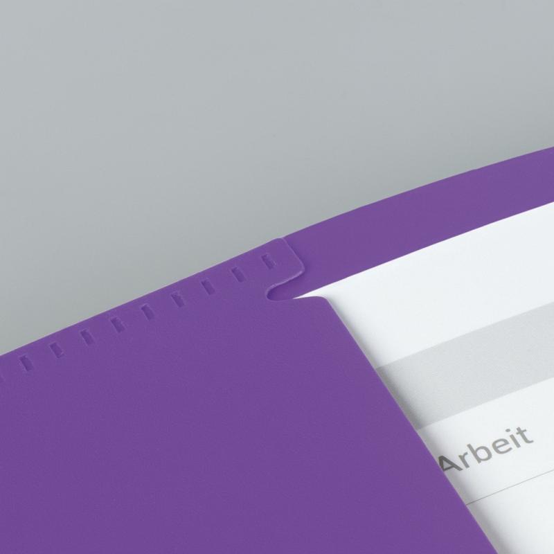 Brunnen Premium Hefthülle A4 FACT!pp mit Namensschild violett