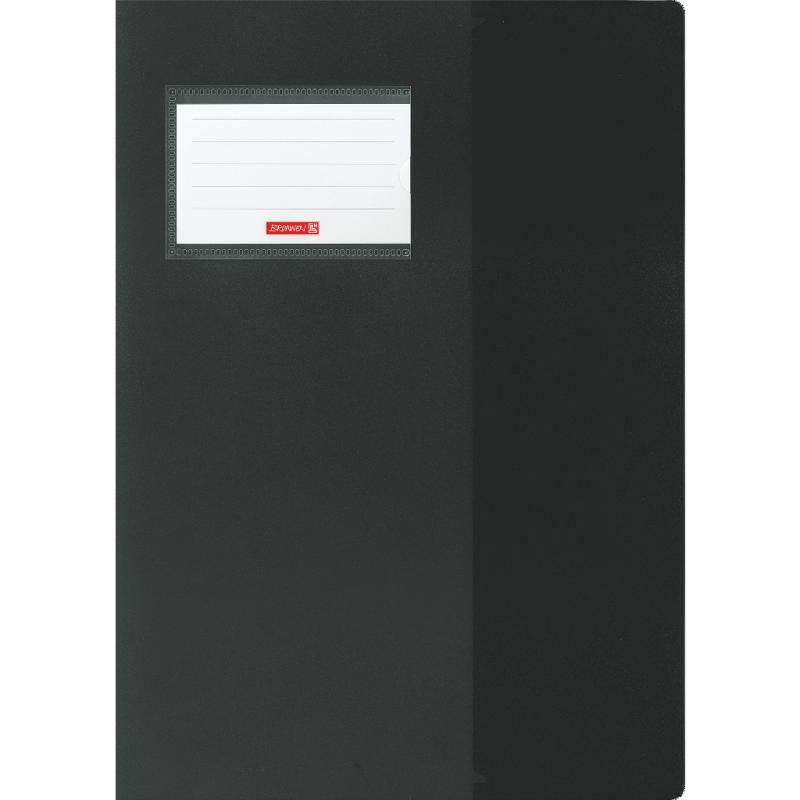 Brunnen Premium Hefthülle A4 FACT!pp mit Namensschild schwarz