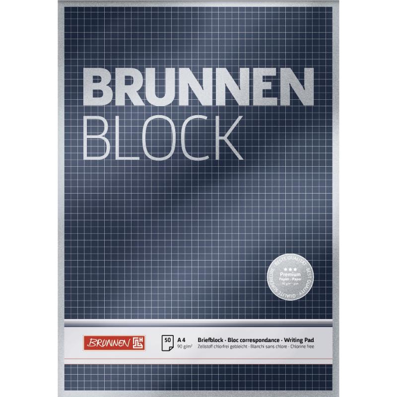 Brunnen Brunnenblock A4 Premium 50 Blatt kariert Lineatur 22