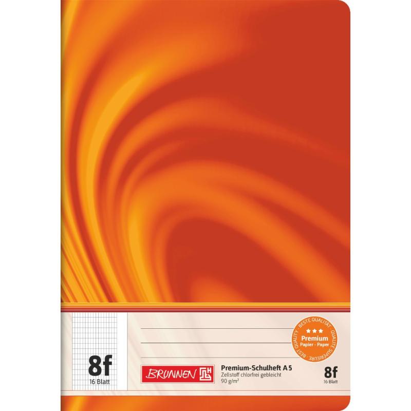 Brunnen Premium Schulheft 16 Blatt Vivendi A5 Lineatur 8f