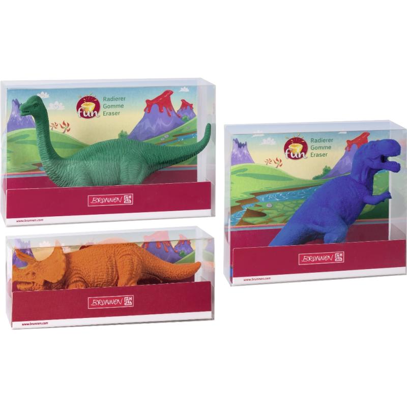 Brunnen Fun-Collection Radiergummi Dinosaurier 3D