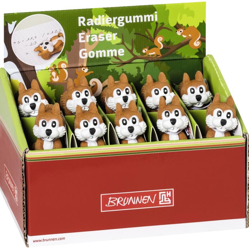 Brunnen Fun-Collection Radiergummi Eichhörnchen 3D